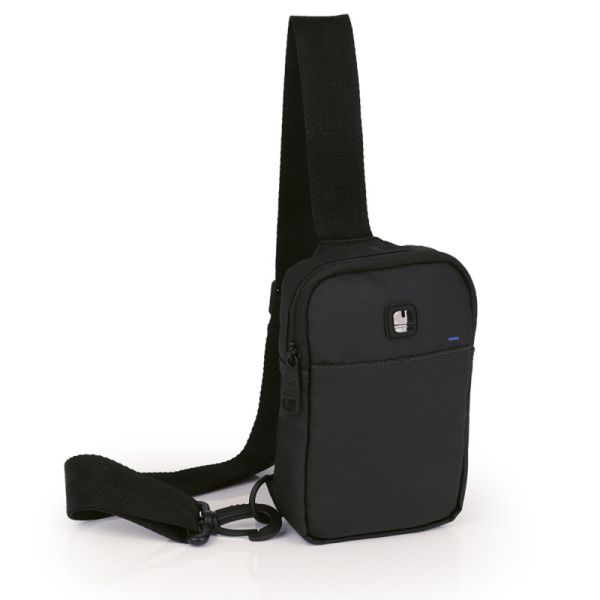 Τσαντάκι ώμου ανδρικό μικρό μαύρο  Gabol Flash Body Bag 545604 Black