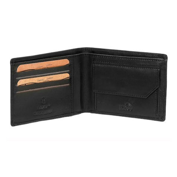 Men's Leather Horizontal  Wallet  LaVor 6025 Black