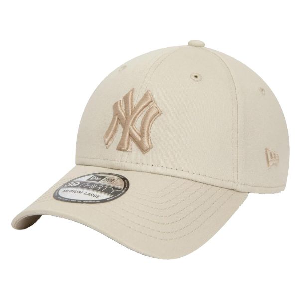 Καπέλο τζόκεϊ μπεζ New York Yankees New Era 39Thirty MLB Outline Stone