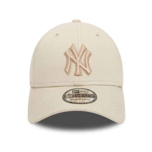 Καπέλο τζόκεϊ μπεζ New York Yankees New Era 39Thirty MLB Outline Stone