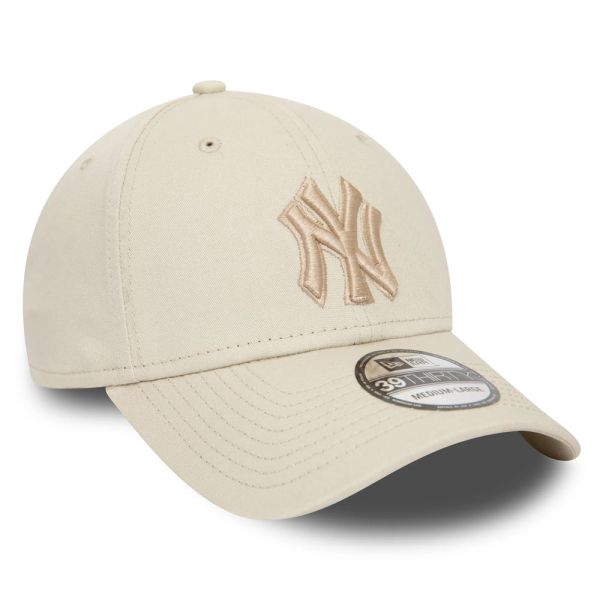 Καπέλο τζόκεϊ μπεζ New York Yankees New Era 39Thirty MLB Outline Stone