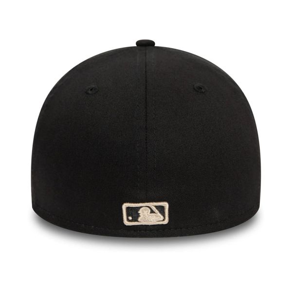 Καπέλο τζόκεϊ μαύρο New York Yankees New Era 39Thirty Stretch Fit Cap League Essential  Black