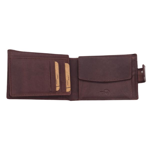 Men's Leather Horizontal  Wallet  LaVor 6156 Brown