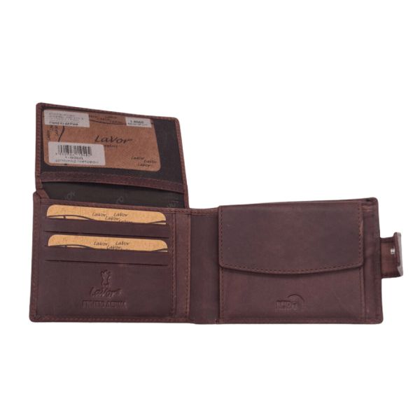 Men's Leather Horizontal  Wallet  LaVor 6156 Brown