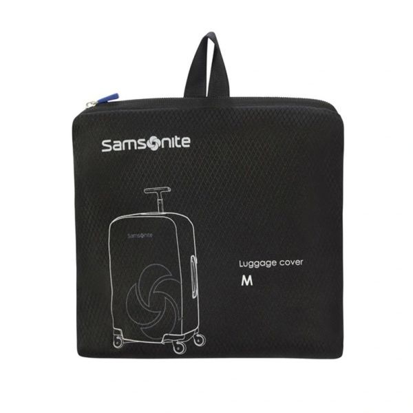 Μεσαίο προστατευτικό μαύρο κάλυμμα βαλίτσας Samsonite Global TA M