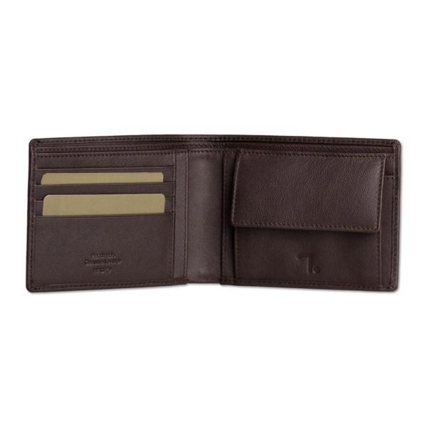 Horizontal Leather Wallet 7.Dots Jupiter 70-002 Brown