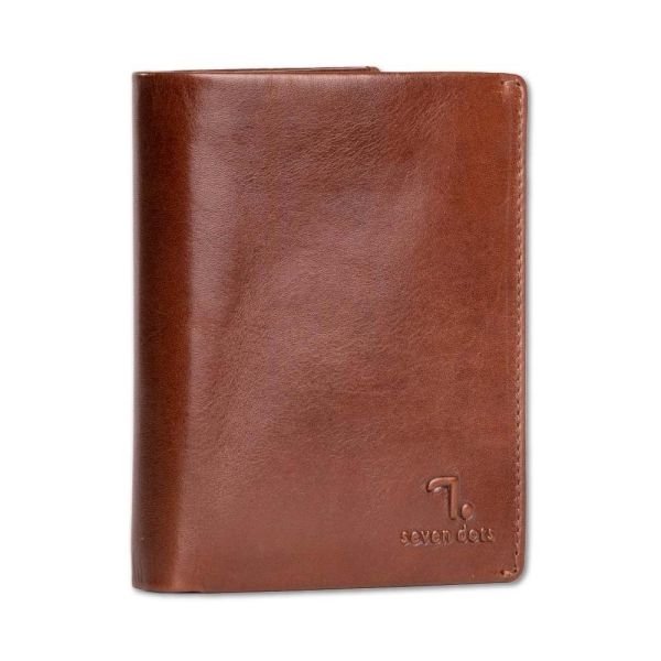 Πορτοφόλι δερμάτινο ταμπά 7.Dots Mercury 70-003 Leather Wallet Cognac