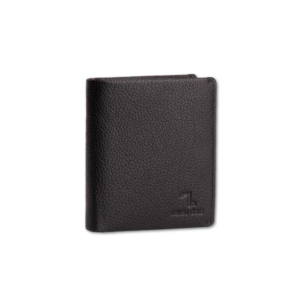 Πορτοφόλι δερμάτινο μαύρο 7.Dots Neptune 71-011 Leather Wallet Black