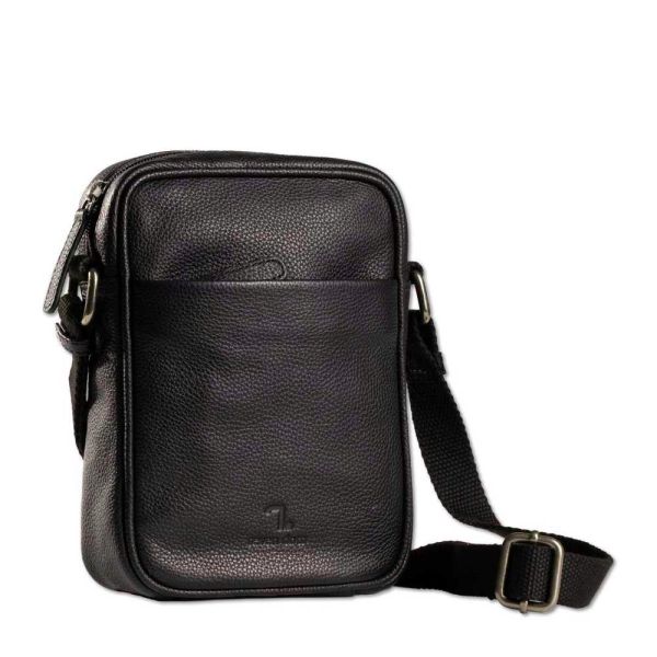 Men's Leather Shoulder Bag 7.Dots Earth 60-102DBR S Brown Men's Leather Shoulder Bag 7.Dots Earth 60-102DBR S Brown