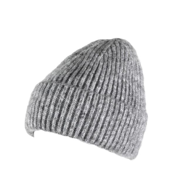 Unisex Winter Knitted Beanie Grey