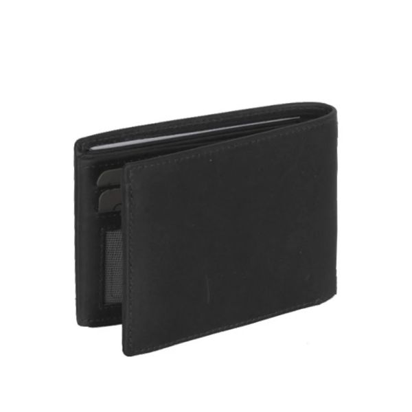 Πορτοφόλι δερμάτινο μικρό μαύρο The Chesterfield Brand Marvin Leather Wallet C08.0406 Black