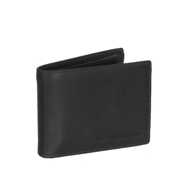 Πορτοφόλι δερμάτινο μικρό μαύρο The Chesterfield Brand Marvin Leather Wallet C08.0406 Black