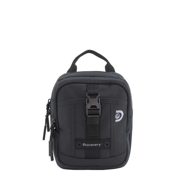 Τσαντάκι ώμου ανδρικό μαύρο Discovery Shield Utility Bag Black