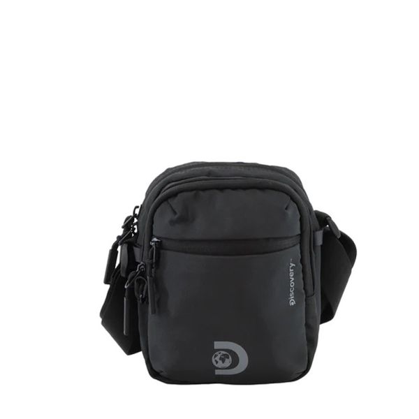 Τσαντάκι ώμου ανδρικό μαύρο Discovery Metropolis Utility Bag D00214.06 Black