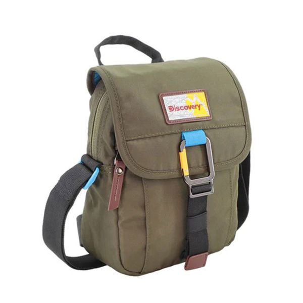 Τσαντάκι ώμου ανδρικό χακί Discovery Icon Utility Bag With Flap D00711.11 Khaki