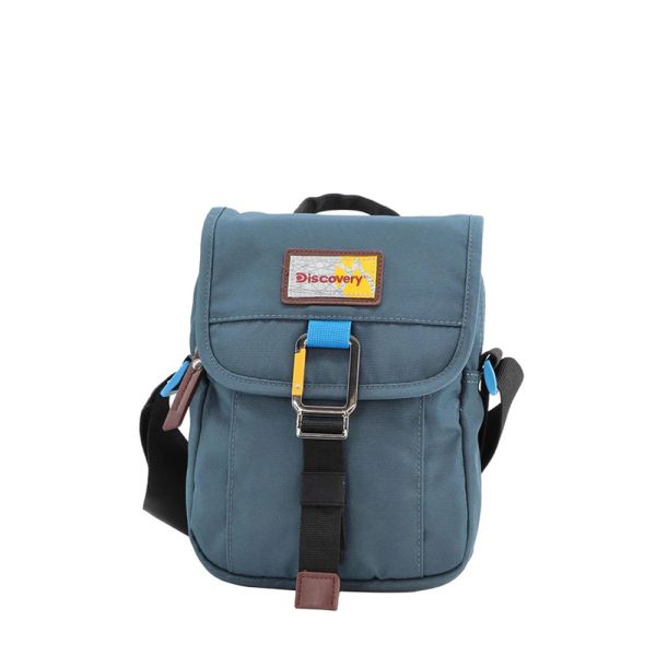 Τσαντάκι ώμου ανδρικό μπλε Discovery Icon Utility Bag With Flap D00711.40 Steel Blue