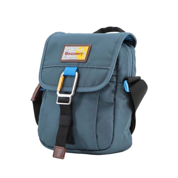 Τσαντάκι ώμου ανδρικό μπλε Discovery Icon Utility Bag With Flap D00711.40 Steel Blue