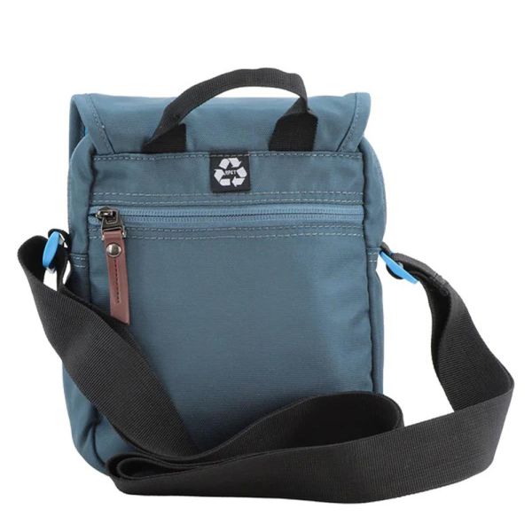 Τσαντάκι ώμου ανδρικό μπλε Discovery Icon Utility Bag With Flap D00711.40 Steel Blue