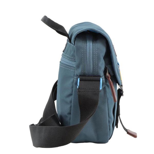 Τσαντάκι ώμου ανδρικό μπλε Discovery Icon Utility Bag With Flap D00711.40 Steel Blue