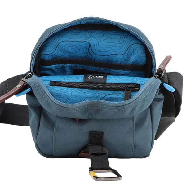 Τσαντάκι ώμου ανδρικό μπλε Discovery Icon Utility Bag With Flap D00711.40 Steel Blue