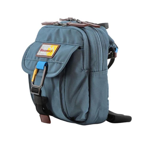 Τσαντάκι ώμου ανδρικό μπλε Discovery Icon Utility Bag With Flap D00712.40 Steel Blue