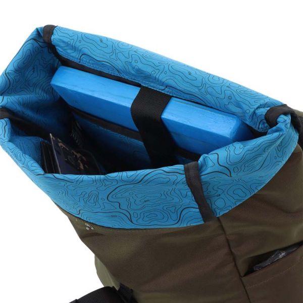 Σακίδιο πλάτης χακί Discovery Icon Roll Top Backpack D00722.11 Khaki