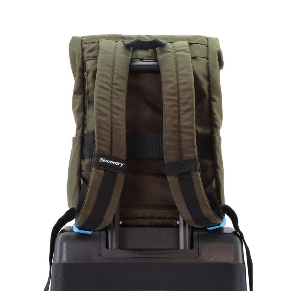 Σακίδιο πλάτης χακί Discovery Icon Roll Top Backpack D00722.11 Khaki