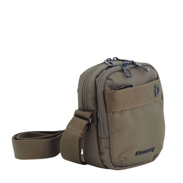 Τσαντάκι ώμου ανδρικό χακί  Discovery Downtown Utility Bag D00911.11 Khaki