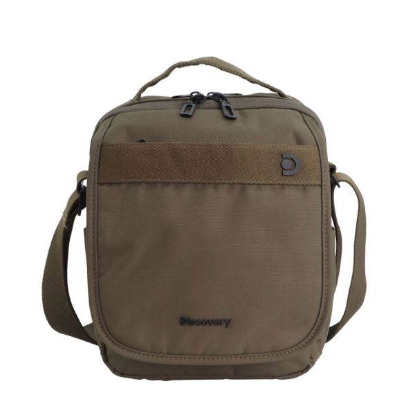 Τσάντα ώμου - χεριού ανδρική χακί Discovery Downtown Messenger Crossbody Bag D00914.11 Khaki