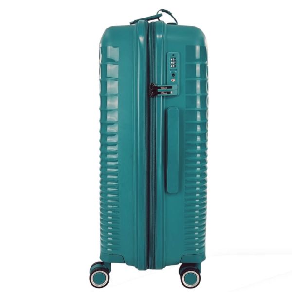 Βαλίτσα σκληρή μεσαία επεκτάσιμη  πετρόλ με 4 ρόδες Rain 4W Expandable RB8018 Luggage 65 cm Petrol