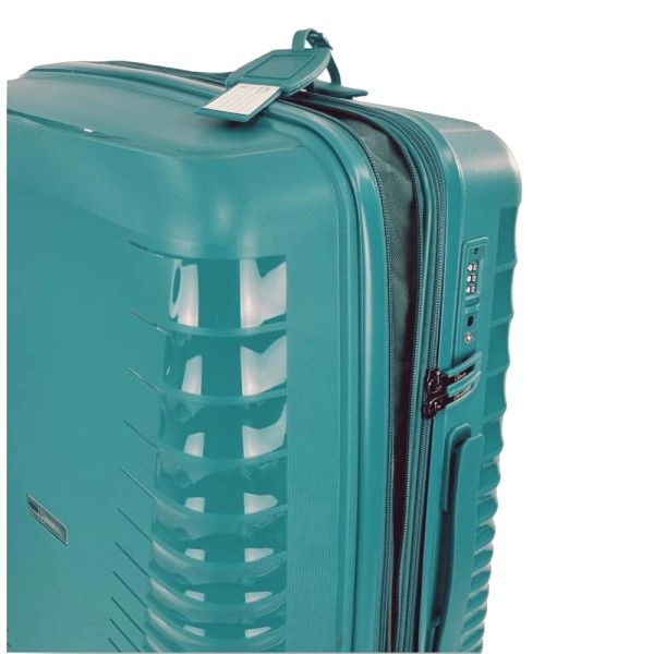 Medium Hard Expandable Luggage With 4 Wheels Rain RB8018  65 cm Petrol