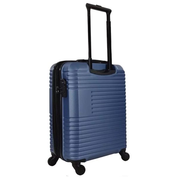 Cabin Hard Expandable Luggage 4 Wheels Green RB8813 55 cm Blue