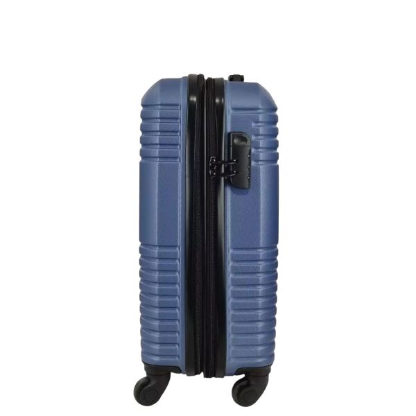 Cabin Hard Expandable Luggage 4 Wheels Green RB8813 55 cm Blue