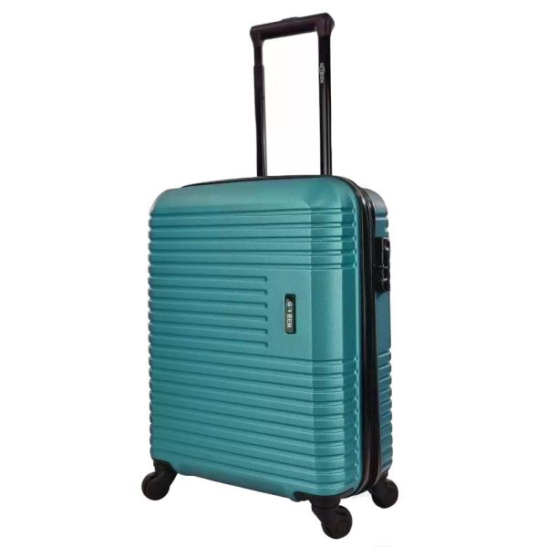 Cabin Hard Expandable Luggage 4 Wheels Green RB8813 55 cm Petrol