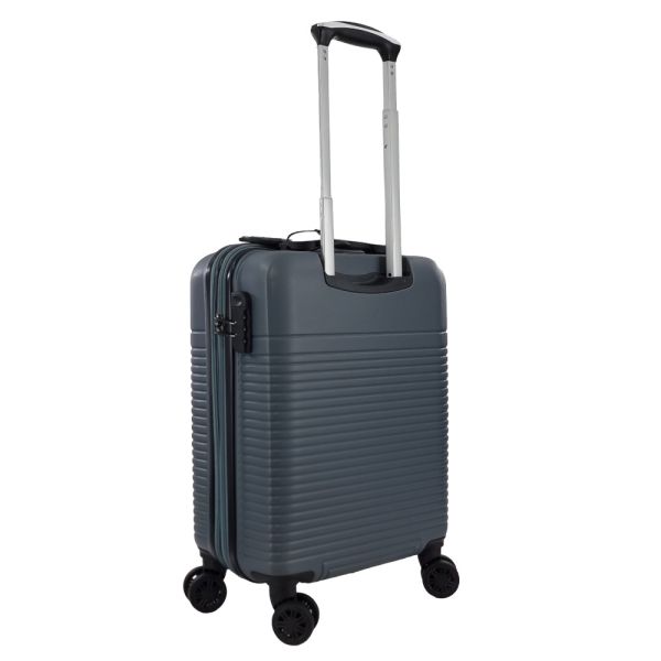 Cabin Hard Expandable Luggage 4 Wheels Rain RB9089 55 cm Light Grey