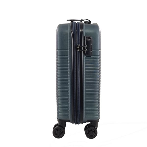 Cabin Hard Expandable Luggage 4 Wheels Rain RB9089 55 cm Light Grey