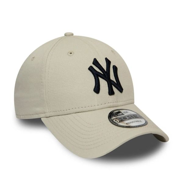 Καπέλο τζόκεϊ μπεζ New York Yankees New Era 9Forty Essential Stone / Black
