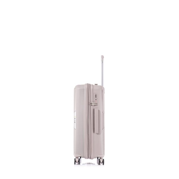 Cabin Hard Expandable Luggage 4 Wheels RCM 184  20” Beige