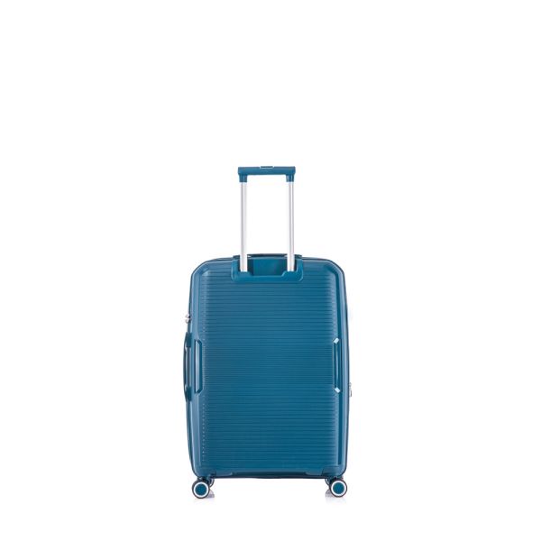 Cabin Hard Expandable Luggage 4 Wheels RCM 184  20” Blue