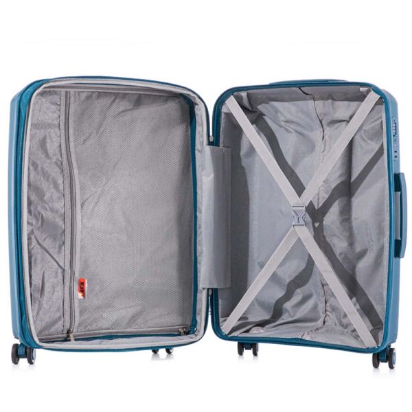 Cabin Hard Expandable Luggage 4 Wheels RCM 184  20” Blue