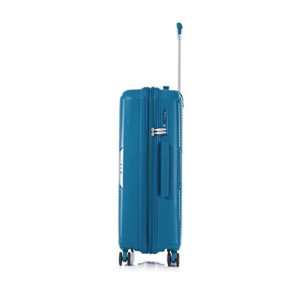 Medium Hard Expandable Luggage 4 Wheels RCM 184  24” Blue