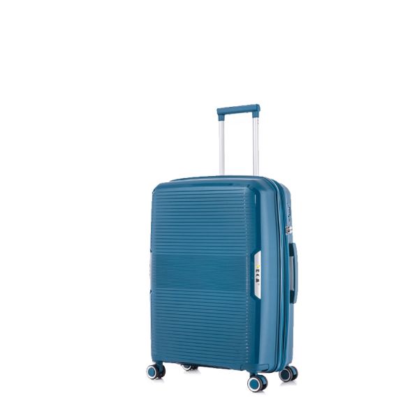 Medium Hard Expandable Luggage 4 Wheels RCM 184  24” Blue