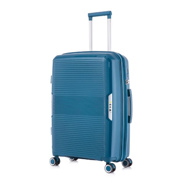 Large Hard Expandable Luggage 4 Wheels RCM 184  28” Blue