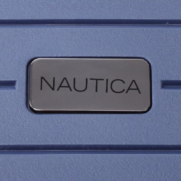 Large Hard Luggage 4 Wheels Nautica 2916 Blue