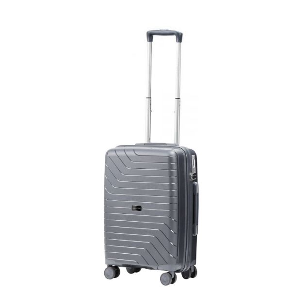 Βαλίτσα σκληρή μικρή γκρι με 4 ρόδες Nautica Luggage 4W Grey