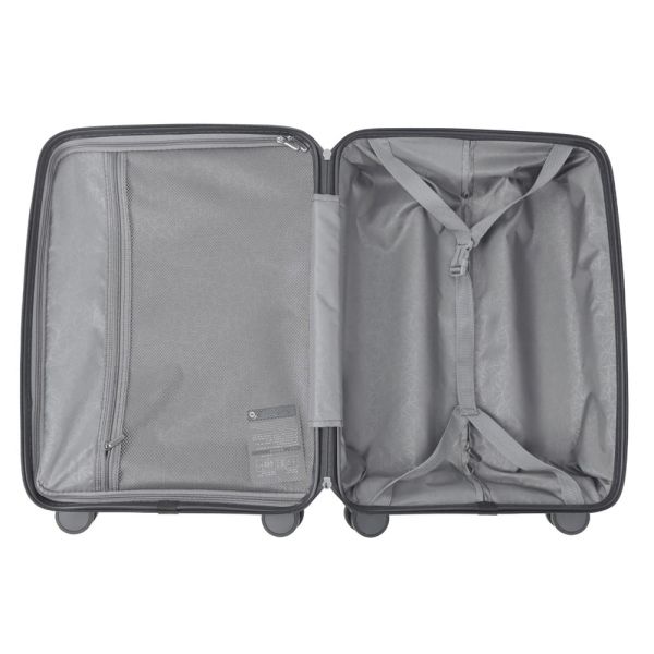 Βαλίτσα σκληρή μικρή γκρι με 4 ρόδες Nautica Luggage 4W Grey