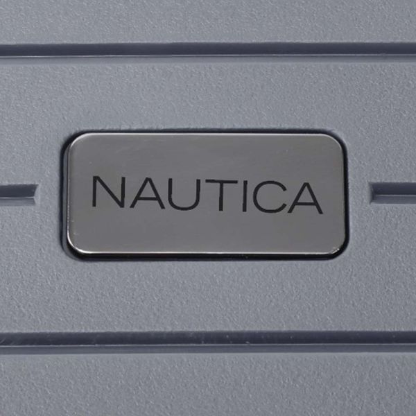 Large Hard Luggage 4 Wheels Nautica 2919 Grey