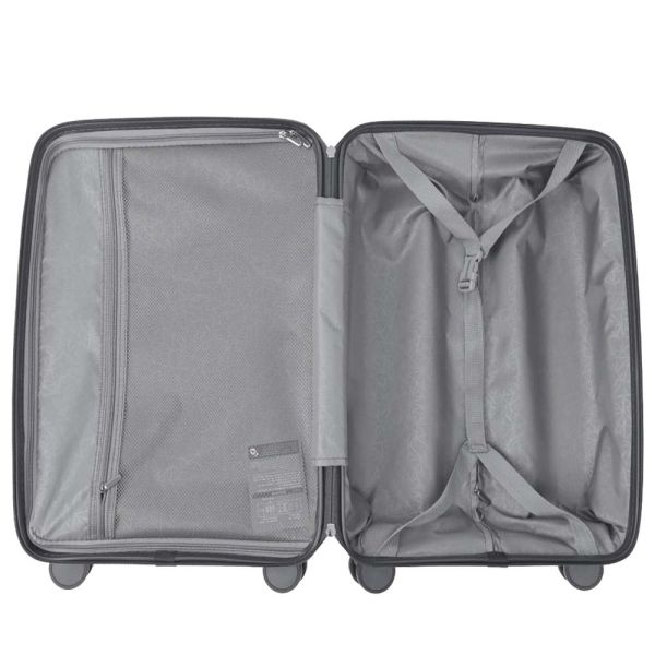 Βαλίτσα σκληρή μεσαία γκρι με 4 ρόδες Nautica Luggage 4W Grey