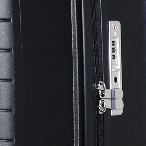Cabin Hard Luggage 4 Wheels Nautica 2920 Black