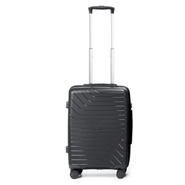 Βαλίτσα σκληρή μικρή μαύρη με 4 ρόδες Nautica Luggage 4W Black